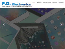 Tablet Screenshot of fgelectronics.com.ar